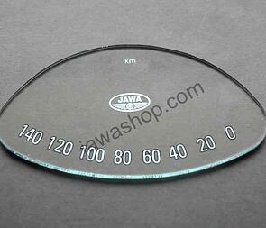 Glass of speedometer - oval (Jawa 250 350 Panelka) / 