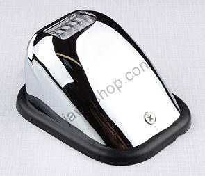 Tail lamp complete - chromium (Jawa CZ 125 175 250 350 Kyvacka) / 