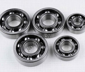 Ball bearing of engine set - 5pcs (CZ 455,475) / 