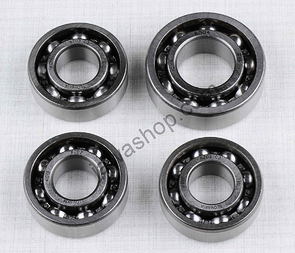 Ball bearing of engine set - 4pcs (Jawa 50 Pionyr 550 555) / 