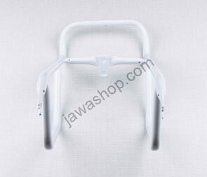 Rear carrier - low mount white (Jawa 50 Babetta 210) / 