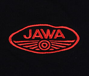 T-shirt black with red JAWA logo (XL Size) / 