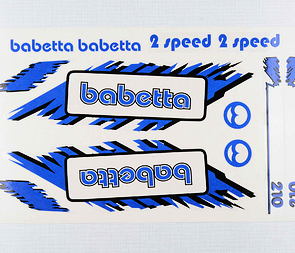Sticker set Babetta - blue (Jawa 50 Babetta 210) / 