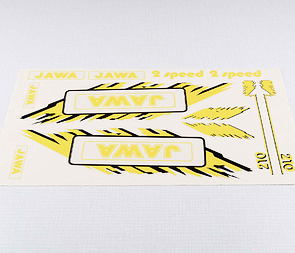 Sticker set JAWA - yellow (Babetta 210) / 