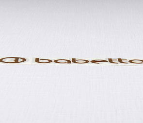 Sticker Babetta 135x25mm - golden (Jawa 50 Babetta 207 210) / 