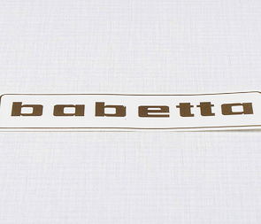 Sticker Babetta 136x32mm - golden (Jawa 50 Babetta 207 210) / 