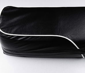 Seat cover black with white line (Jawa 350 634) / 