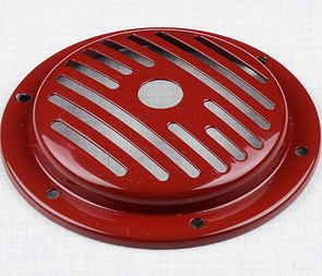 Electric horn cover d107mm -red (Jawa CZ 125 175 250 350 Kyvacka) / 