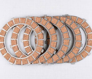 Clutch plate set - cork (Jawa 500 ohc) / 