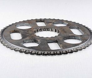 Rear chain wheel - 56t (CZ 125 175 250 Sport) / 