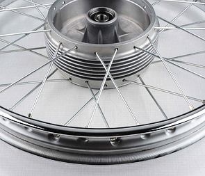 Wheel 16" x 1.85 complete - Zn spokes (Jawa 250 350 Panelka) / 