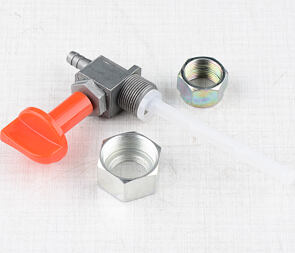 Fuel tap - bottom outlet, red (Jawa 50 Babetta 207 210) / Fuel tap - bottom outlet, red (Jawa 50 Babetta 207 210) /