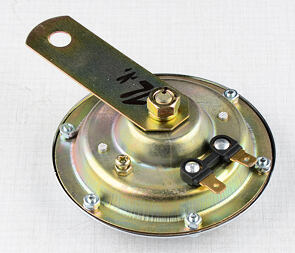 Electric horn 12V d100mm - red (Jawa 350 638 639 640) / 