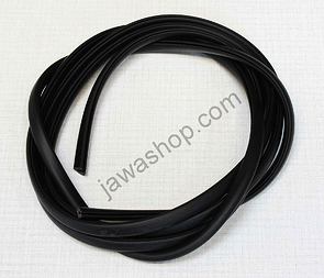 Rubber beading of side covers 6x8mm - black, 1m (Jawa CZ 125 175 250 350) / 