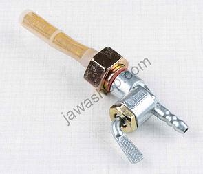 Fuel tap with nut - Jikov (Jawa CZ 125 175 250 350) / 