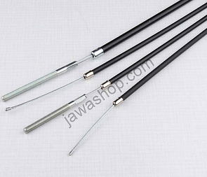 Bowden cable set with adjustment (Jawa CZ 250 350 Kyvacka) / 