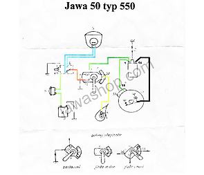 Electro cables set (Jawa 50 Pionyr 550) / 