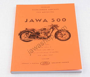 Spare parts catalog - A5, CZ (Jawa 500 OHC type 02) / 