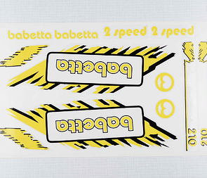 Sticker set Babetta - yellow (Jawa 50 Babetta 210) / 