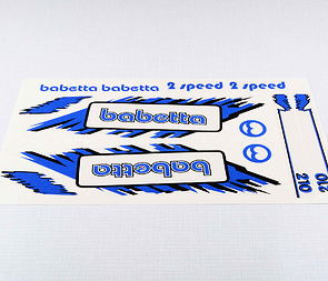 Sticker set Babetta - blue (Jawa 50 Babetta 210) / 