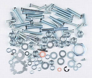 Engine bolt & nut pack - 97 pcs (Jawa 350 638 639 640) / 