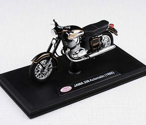 1:18 scale model Jawa 350 Automatic (1966) - BLACK / 