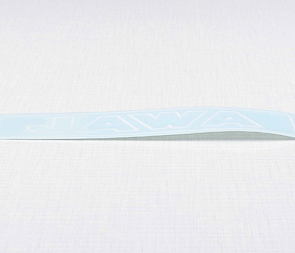 Sticker Jawa 140x35mm - white contour (Jawa) / 
