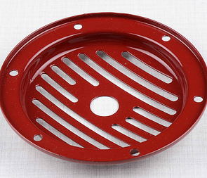 Electric horn cover d107mm -red (Jawa CZ 125 175 250 350 Kyvacka) / 