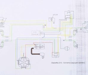 Electro cables with blinkers set (Jawa 50 Babetta 210) / 