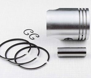 Piston set 58.00 - 60.00mm, pin 16mm - LEFT (Jawa 350  - 12V) / 