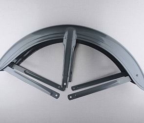 Front mudguard 19" - base paint (Jawa 250, 350 Panelka Sport) / 