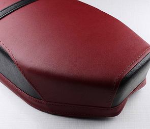 Seat red / black side - flat (Jawa CZ 250 350 Panelka) / 