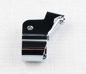 Lever bracket with thread - left, chrome (Jawa 50 Pionyr Babetta) / 