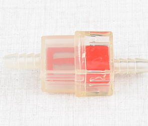 Fuel filter square 5/6mm - red (Jawa CZ Simson) / Fuel filter square 5/6mm - red (Jawa CZ Simson) /
