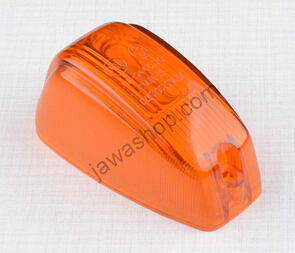 Blinker glass - oval, orange (Jawa 250 350 Panelka) / 