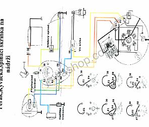 Electro cables set (Perak) (Jawa 250, 350) / 