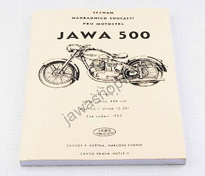 Spare parts catalog - A5, CZ (Jawa 500 OHC type 15) / 