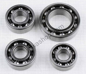 Ball bearing of engine set - 4pcs (Jawa 50 Babetta 210) / 