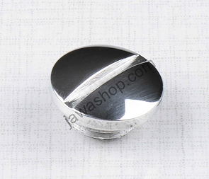 Bolt plug of oil - polished (Jawa CZ 125 175 250 350) / 