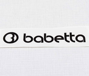 Sticker Babetta 135x25mm - black (Jawa 50 Babetta 207 210) / 