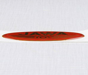 Sticker logo Jawa 67x33mm - red / golden (3D) (Jawa) / 