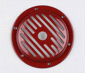 Electric horn cover d107mm -red (Jawa CZ 125 175 250 350 Kyvacka) / 
