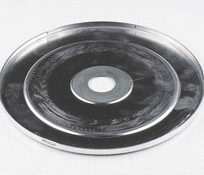 Wheel hub cover front - polished (Jawa, CZ Panelka) / 