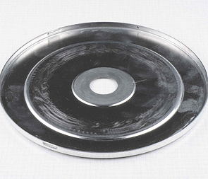 Wheel hub cover front - polished (Jawa CZ 125 175 250 350 Panelka) / 