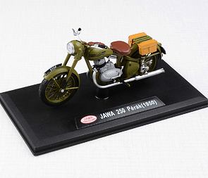 1:18 scale model Jawa 250 Perak (1950) - MILITARY GREEN / 