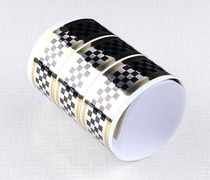 Checkered sticker 3cm x 100cm - SBG (CZ) / 