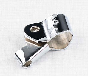 Lever bracket - left, chrome (Jawa 50 Pionyr Babetta) / 