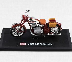 1:18 scale model Jawa 350 Perak (1950) - RED, with bags / 