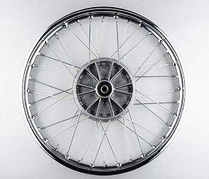 Wheel 19" x 1.85 complete - Chrome spokes (Jawa Sport) / Wheel 19" x 1.85 complete - Chrome spokes (Jawa Sport) /