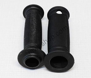 Grip L+R set - black (Jawa CZ 125 175 250 350 Perak) / 